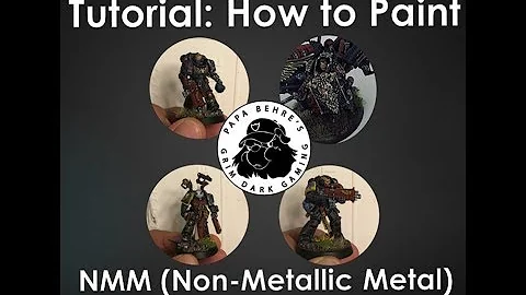 Tutorial How to paint warhammer Non-Metallic Metal NMM Black