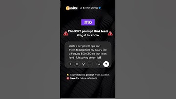 Negotiate Your Salary Like a Fortune 500 CEO using #AI 💼 #ChatGPT #SalaryHack #DreamJob