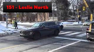 TTC Leslie North Bus 151: Leslie Station to Steeles Avenue