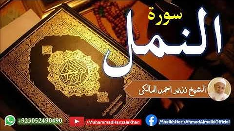 Suratun Naml | Sheikh Qari Nazeer Ahmad Almalki | قاری نذير احمد المالکی | سورة النمل