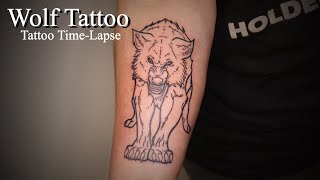 Forearm Wolf Tattoo TimeLapse