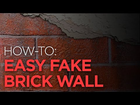 Easy Fake Brick Wall Using Joint Compound