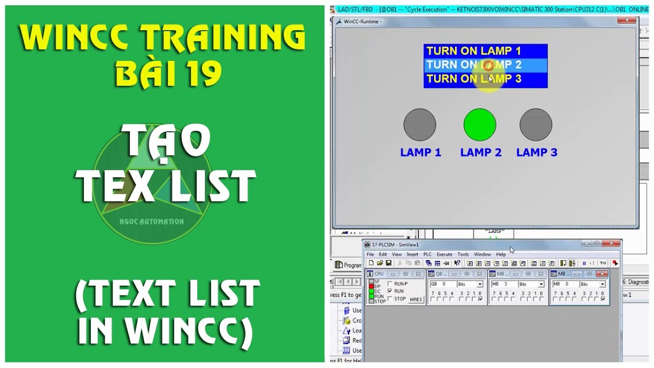 Wincc training bài 19: ListBox in Wincc