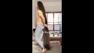 Long Hair Show  |  #longhair #longhairponytail #longhairasian #bigbun