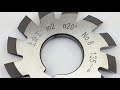 قطع اسنان ترس + جريدة مسننة بواسطة ماكينة التفريز cutting a pinion gear and rack