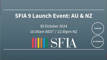 SFIA 9 AU & NZ Launch Event (30 October 2024)
