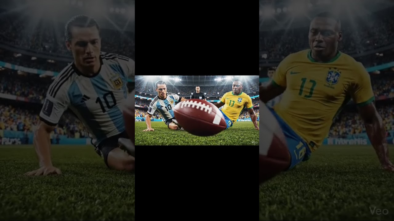 Argentina vs Brazil | Epic Football Battle | Messi Style vs Neymar Style | AI Cinematic Match