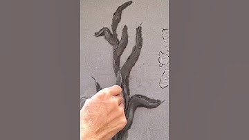 Making handmade cement grass