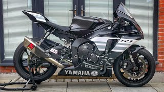 2023 YAMAHA YZF R1 Jonathan Rea Winter Test AKRAPOVIČ WSBK Exhaust System Sound (Brutal Bike) HD