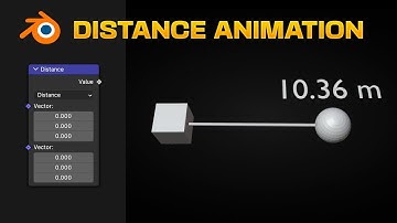 CALCULATE DISTANCE and Show it in Blender - Geometry Nodes