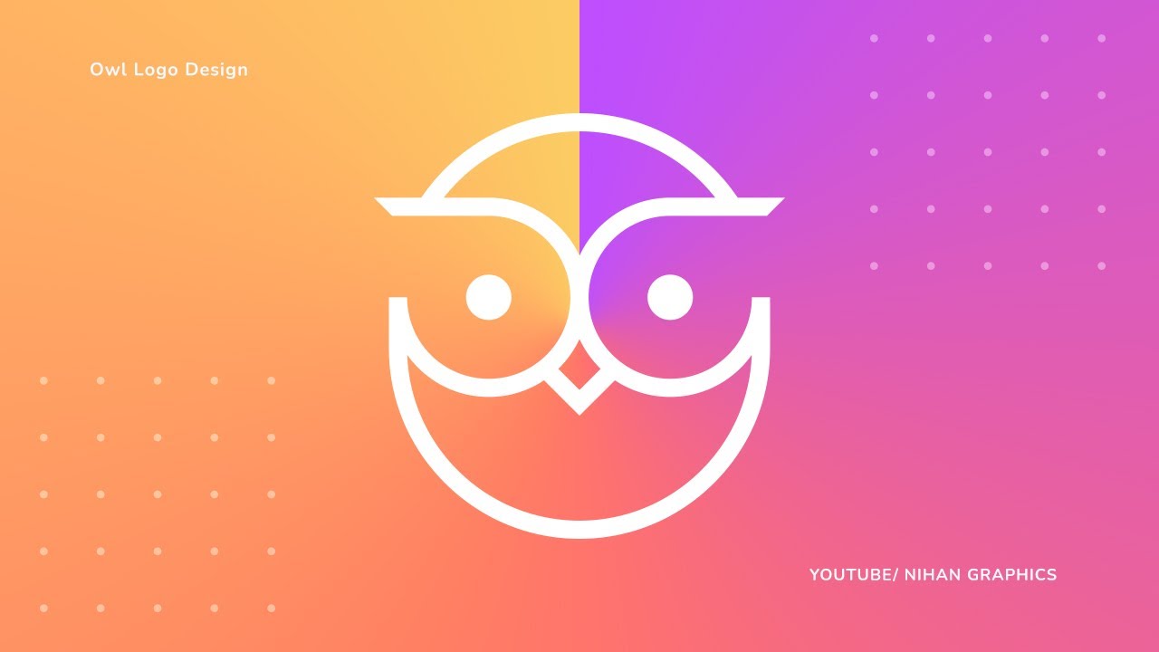 Owl Logo Design in Illustrator | Illustrator tutorial | Best Logo ...