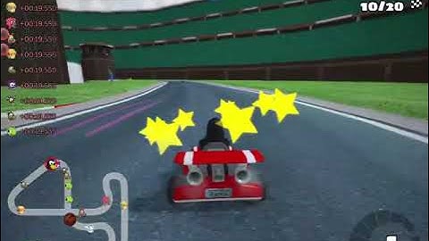 SuperTuxKart - RT1 New Stadium, 20 laps, reverse