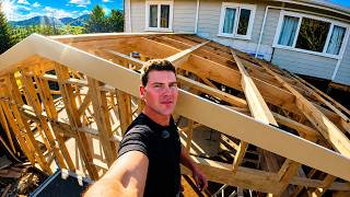 Major Progress! The Roof Frame Is Up!