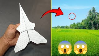 Very Fast  How to Make a Paper Jet Plane Easily and Quickly.