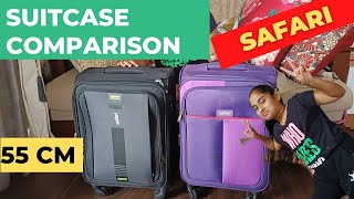 Safari Small Cabin suitcase comparison | Soft Luggage bags #suitcase #skybags #trolley #shopping screenshot 2