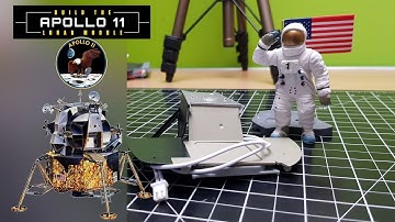 Build the Apollo 11 Lunar Module - Part 2 - More Ascent Stage Parts and Flag