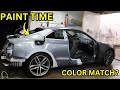 REBUILDING A WRECKED AUDI S5 PAINT WORK WILL IT MATCH?