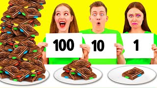 تحدي 100 طبقة من الطعام | حرب المطبخ TeenTeam Challenge