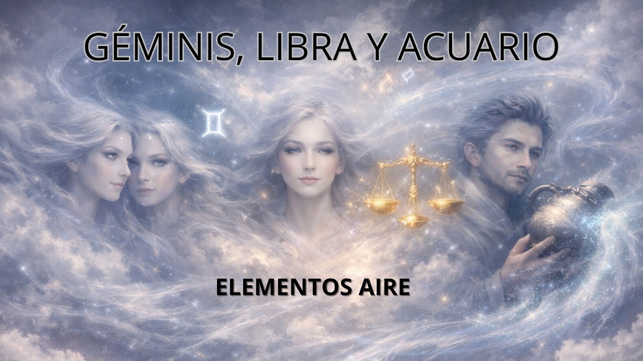 Dioses del Aire: Géminis, Libra y Acuario con Música Techno