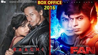 Baaghi vs Fan 2016 Movie Budget, Box Office Collection, Verdict and Facts | Shahrukh Khan