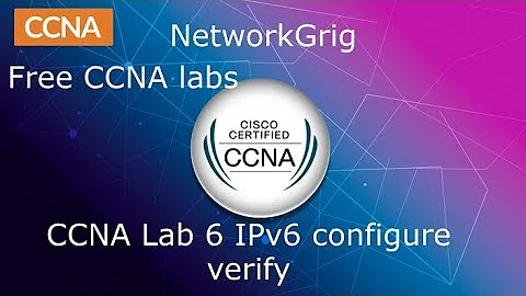 Lab 6: CCNA 200-301 Configure, Verify, and  IPv6 Addresses #ccna #cisco