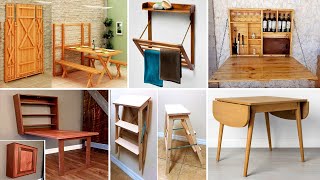 Wooden Space Saving Folding Furniture For Small Space
