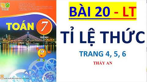 Bài 20 sgk toán 7 tập 2 tr 64