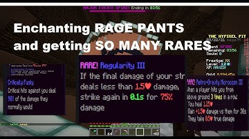 Enchanting RAGE PANTS and Getting SO MANY RARES | Hypixel Pit [EXTREME LUCK]