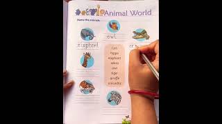 Animals Name Practice Worksheet