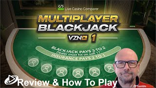Playtech VZN Blackjack Review - Multiplayer RNG Blackjack