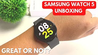 SAMSUNG WATCH 5 UNBOXING AND INITIAL REVIEW | ENGLISH