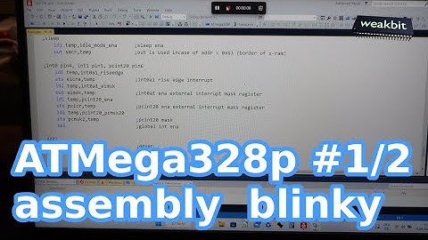 Assembly ATMega328P #1/2 blinky