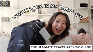 WHAT I PACK IN MY CARRYON