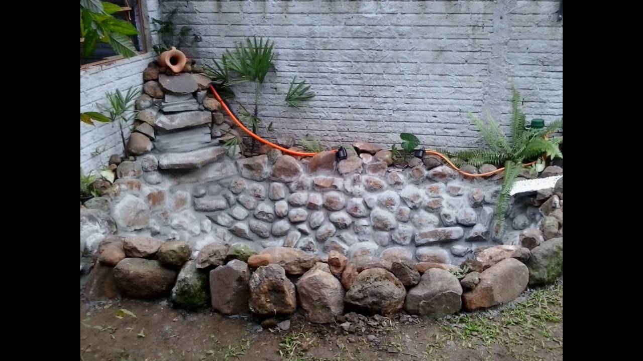 Lago ornamental - Processo de construção.