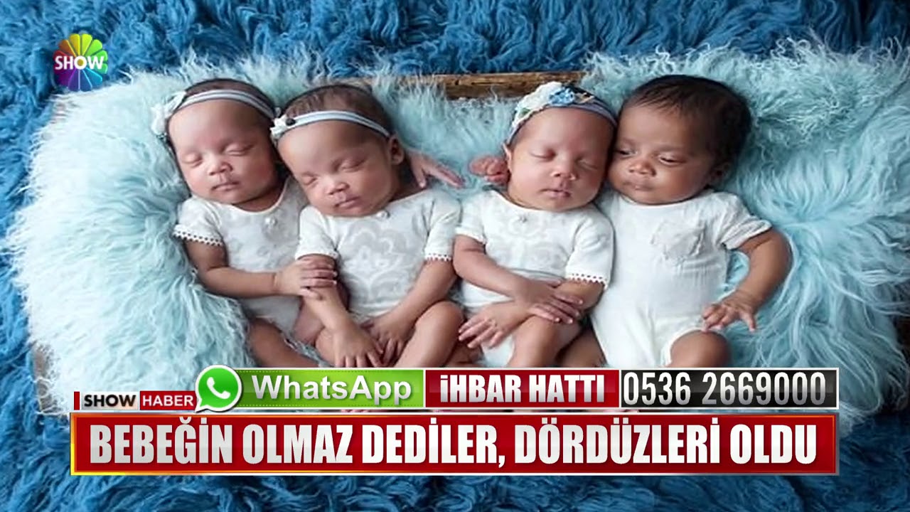 Bebeğin olmaz dediler, dördüzleri oldu