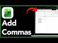How To Add Commas To A Column In Excel - Full Guide (2026)