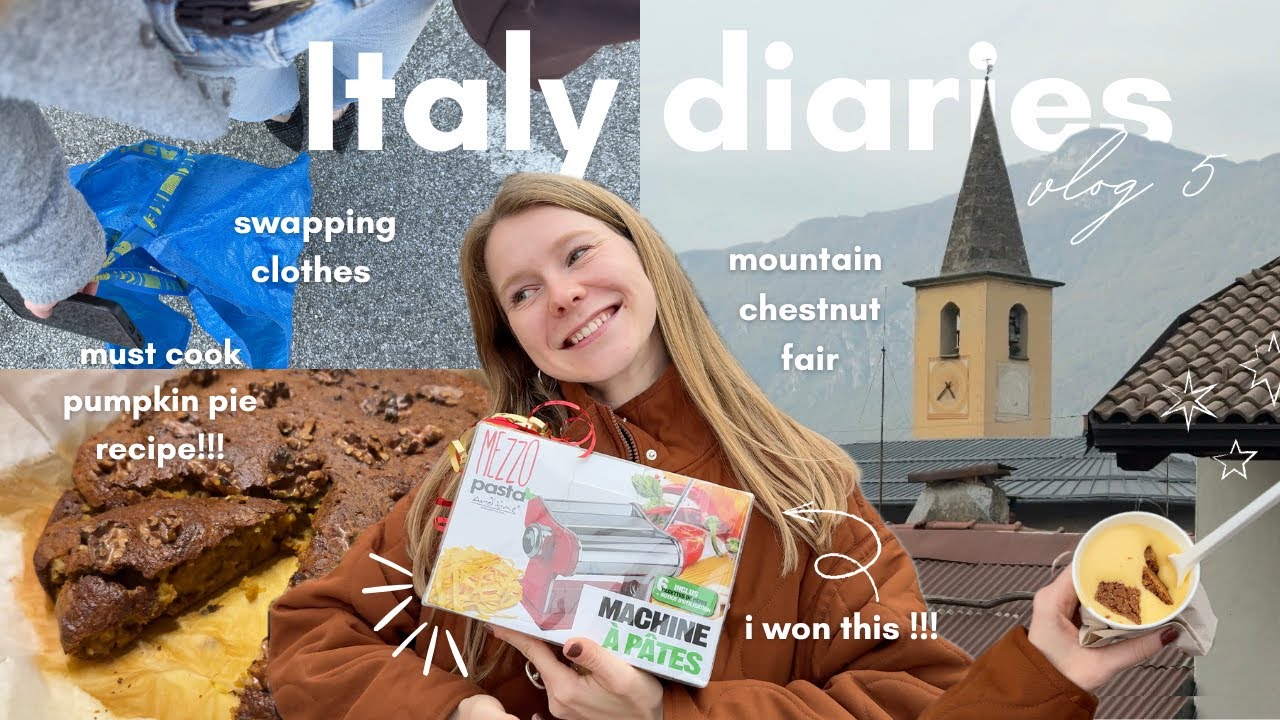 a weekend in Italy 🇮🇹 making a pumpkin pie, visiting a chestnut fair and swapping clothes