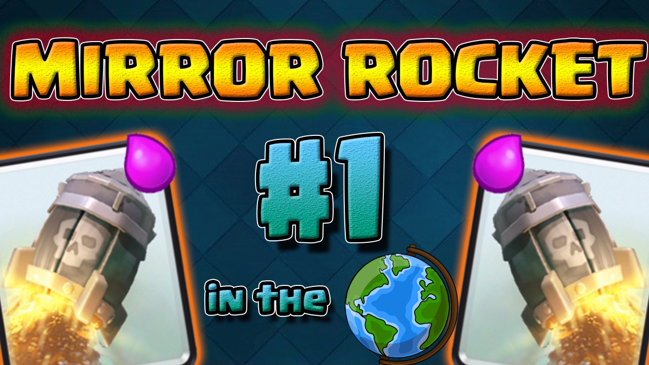 #1 IN THE WORLD WITH MIRROR ROCKET! | Live Battles | Clash Royale