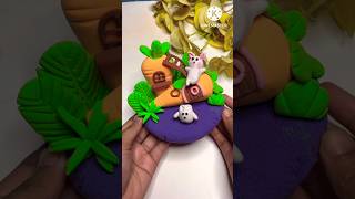 DIY idea 💞 Super clay diye gajor banalam #trend #funny #trending #clay #painting