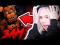 DO NOT PLAY FNAF AT 3AM - FIRST TIME PLAYING Five Nights At Freddy's.. (SHE REGRETS IT NOW)