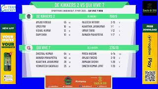 KNCB Vierde Klasse Round: 4 De Kikkers 2 v Qui Vive 7