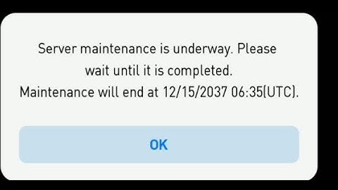 Server Maintenance is underway wait until it is complete 2019 Pes Problem again Show