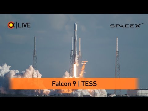Трансляция пуска Falcon 9 (TESS)