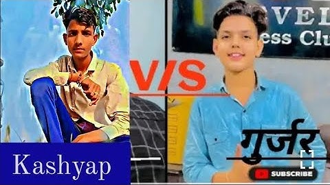 Kashyap vs Gujjar maha muqabla trending video YouTube new attitude shayari bhaichara Kashyap vs