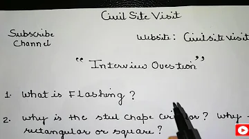 Site Engineer Interview Questions | 1st Time Interview Questions for Fresher Civil Engineers