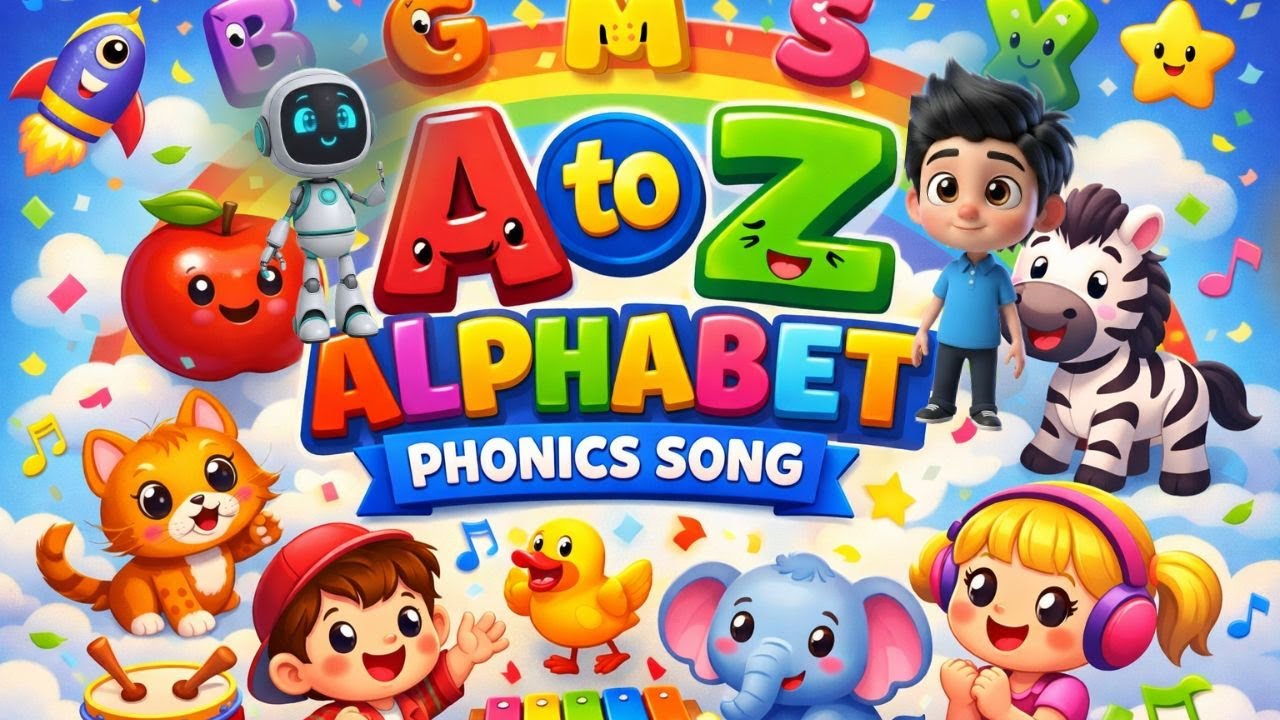 A to Z Alphabet Phonics Song for Kids | Learn ABC Sounds | Fun Learning ...