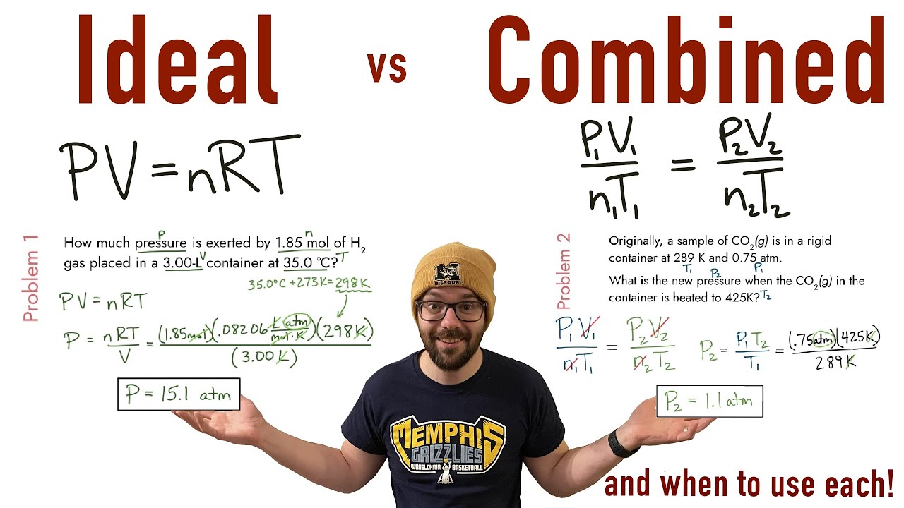 Ideal and Combined Gas Laws + When to use them! (AP Chemistry) 