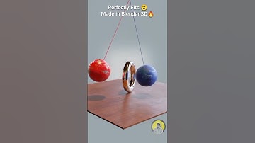 Perfect Fit 🔁 Satisfying Loop made in Blender 🔥 #MostSatisfying #Loop #Blender3D #Shorts #viral #cgi