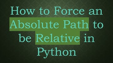 How to Force an Absolute Path to be Relative in Python