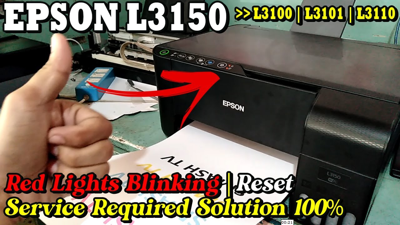 Epson L3150 Service Required Solution YouTube